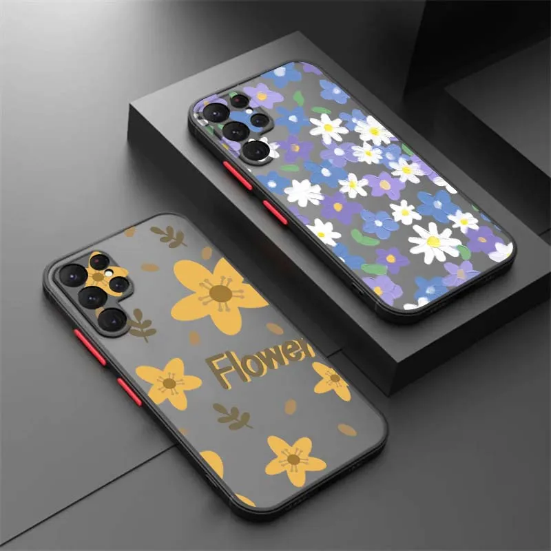 Cartoon Beautiful Flowers For Samsung Galaxy S25 S24 S23 S22 S21 S20 S10 S9 Ultra Plus FE 5G Frosted Translucent Phone Case
Cartoon Beautiful Flowers For Samsung Galaxy S25 S24 S23 S22 S21 S20 S10 S9 Ultra Plus FE 5G Frosted Translucent Phone Case