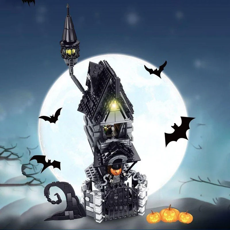 Seasonal Series Jack's House Halloween Haunted House 766PCS Buildings Blocks Bricks Toys Halloween Thanksgiving Day Gift Set
Seasonal Series Jack's House Halloween Haunted House 766PCS Buildings Blocks Bricks Toys Halloween Thanksgiving Day Gift Set