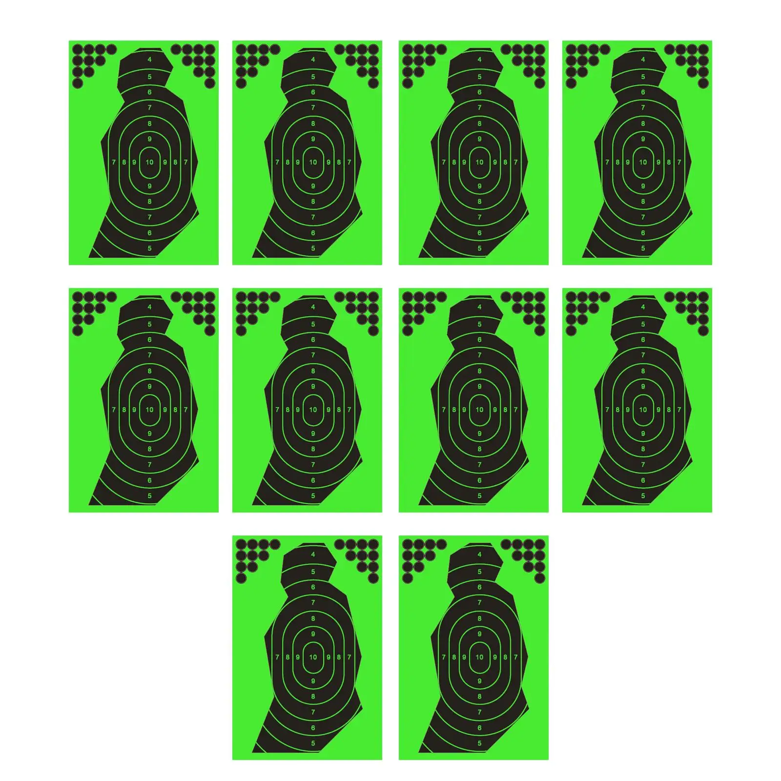 10Pcs Reactive Paper Targets Splatter Paper 12x18inch Self Practice Accessories
10Pcs Reactive Paper Targets Splatter Paper 12x18inch Self Practice Accessories