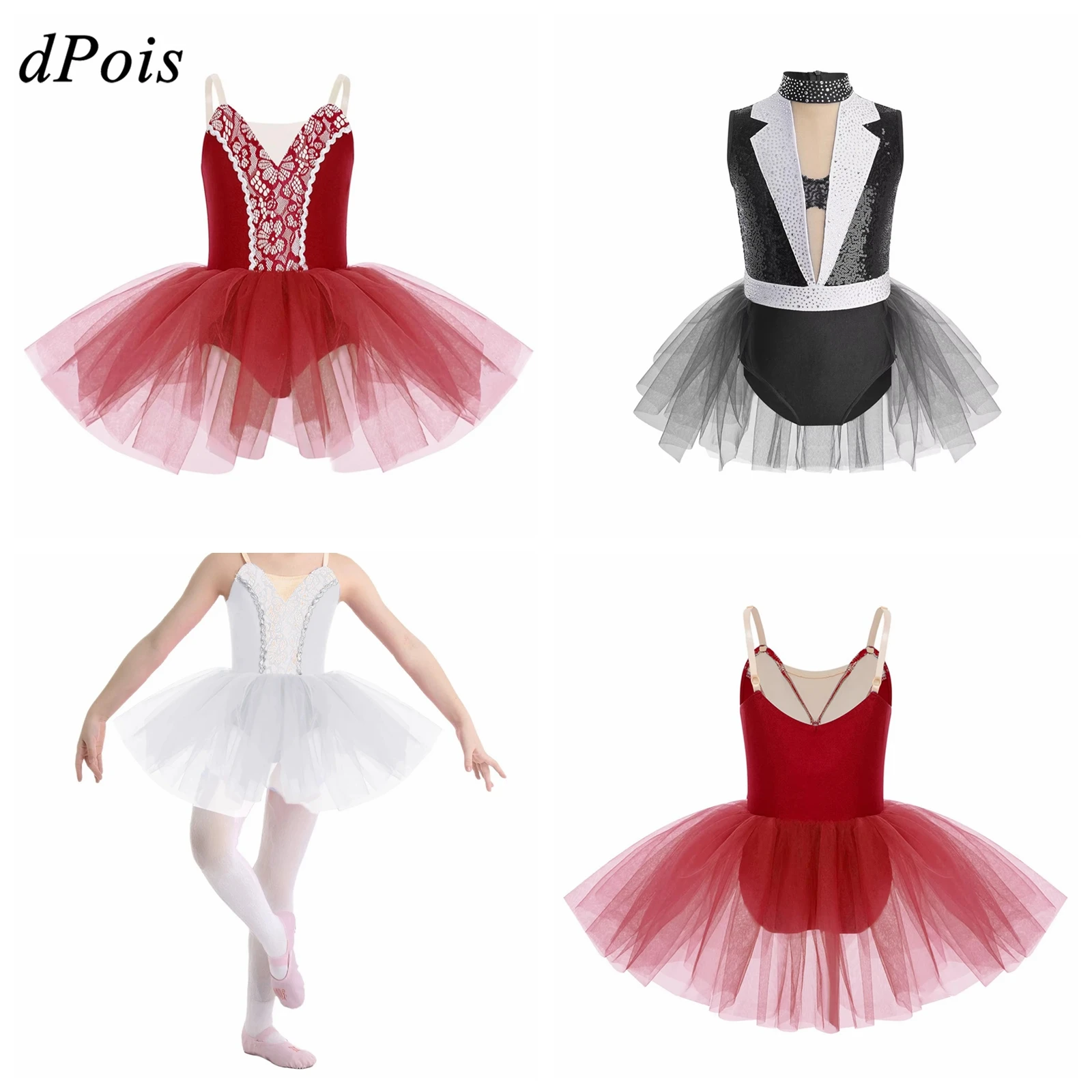 Kids Girls Tulle Ballet Dance Dresses Sparkly Ballerina Outfit Stage Dance Costume Rhythmic Gymnastics Figure Skating Leotard
Kids Girls Tulle Ballet Dance Dresses Sparkly Ballerina Outfit Stage Dance Costume Rhythmic Gymnastics Figure Skating Leotard