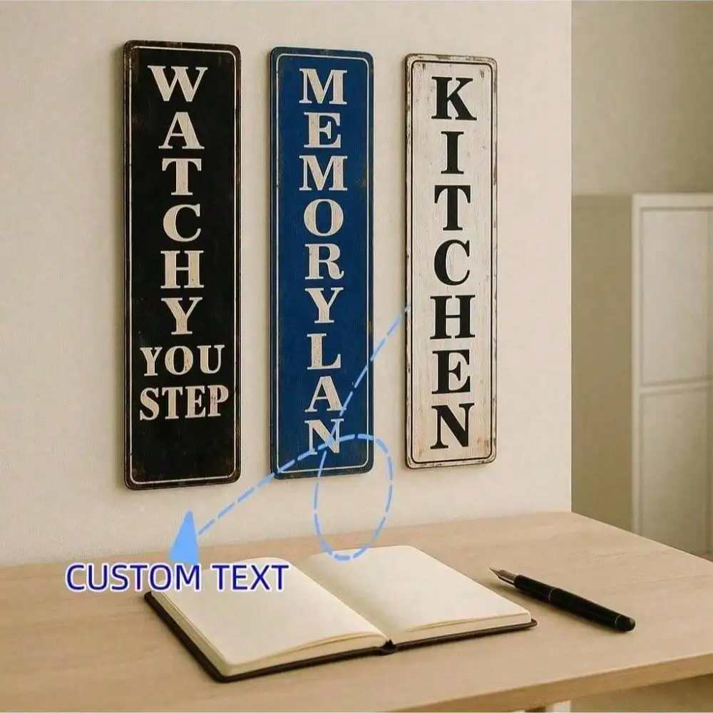 Personalized Custom Metal Sign Vertical Street Road Decor
Personalized Custom Metal Sign Vertical Street Road Decor