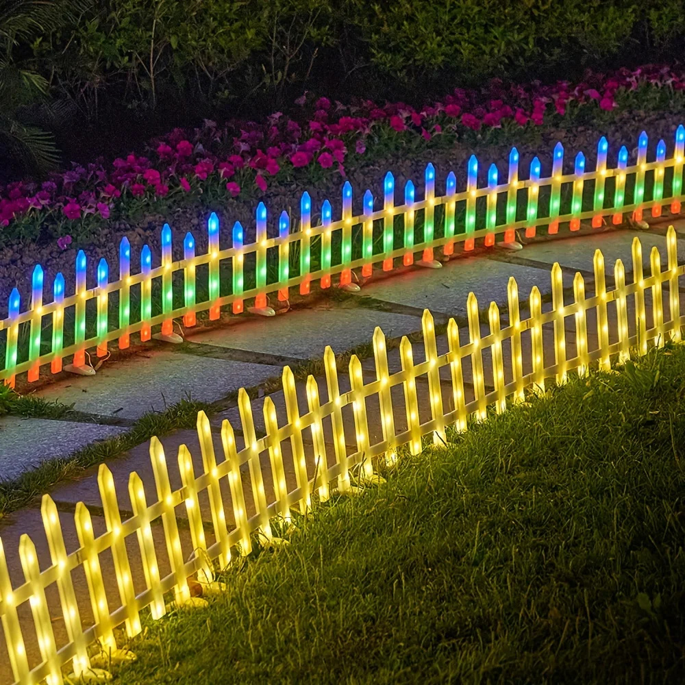 8-Pack Solar-Powered LED Fence Lights, Multi-Color Blinking Plastic Outdoor Garden Lawn Decor, Contemporary Festive Atmosphere Lighting for Christmas, Holiday, Birthday Party Decoration
8-Pack Solar-Powered LED Fence Lights, Multi-Color Blinking Plastic Outdoor Garden Lawn Decor, Contemporary Festive Atmosphere Lighting for Christmas, Holiday, Birthday Party Decoration