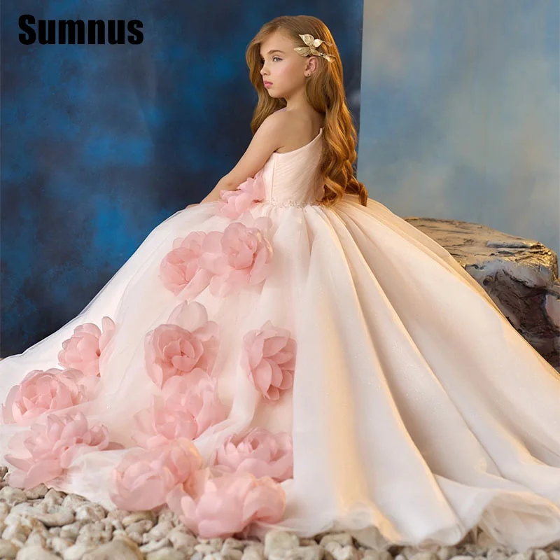 SUMNUS Pink A-Line Flower Girl Dresses One Shoulder Floor-Length Sleeveless Flowers Wedding Occasion Gowns Customized
SUMNUS Pink A-Line Flower Girl Dresses One Shoulder Floor-Length Sleeveless Flowers Wedding Occasion Gowns Customized