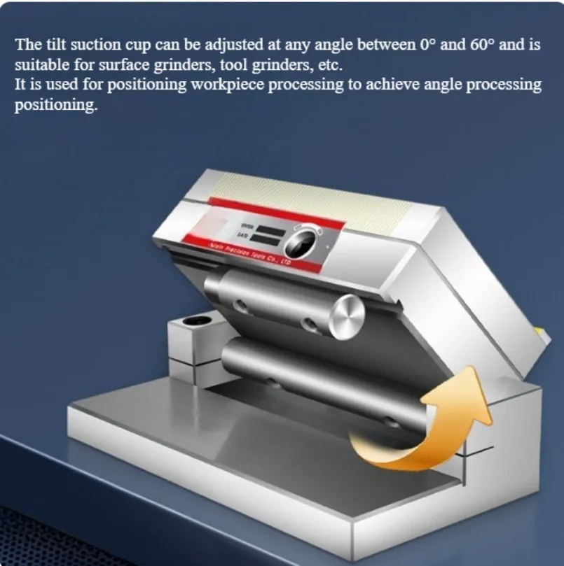 Precision Tilting Magnetic Table - Sinusoidal Bow Angle Adjustment, Permanent Magnet Suction for Grinding Machines
Precision Tilting Magnetic Table - Sinusoidal Bow Angle Adjustment, Permanent Magnet Suction for Grinding Machines