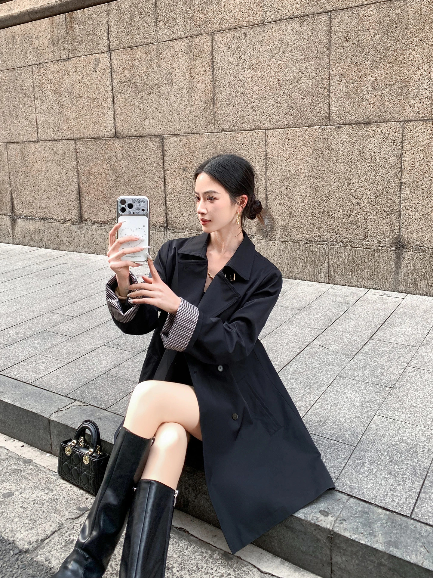 Spring New Sle Loose Briti Sle Women's Coat Binqiu k Blue Turn-down Collar Windbreaker Stand Size Long Sve
Spring New Sle Loose Briti Sle Women's Coat Binqiu k Blue Turn-down Collar Windbreaker Stand Size Long Sve