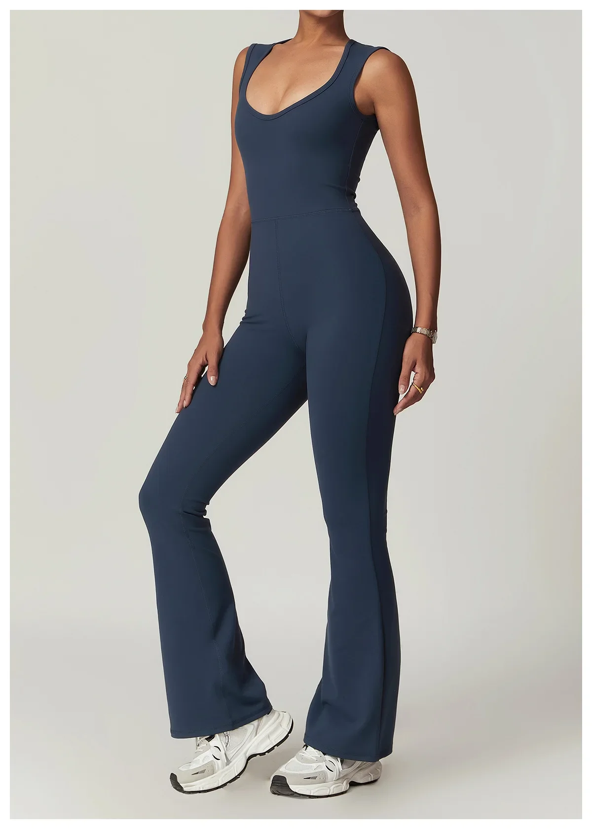 Yoga Jumpsuit Fitness Sports One Piece Sport Suit Women Sleeveless Slim Fit Tight Fitting Back Flare Rompers Workout Clothes
Yoga Jumpsuit Fitness Sports One Piece Sport Suit Women Sleeveless Slim Fit Tight Fitting Back Flare Rompers Workout Clothes