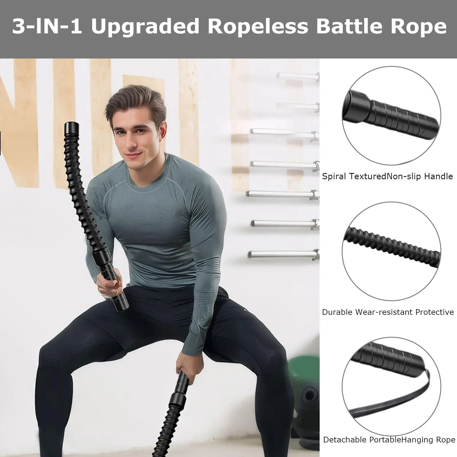 Heavy Ropes for Exercise Training Portable Non-slip Fitness Heavy Ropes Strength Conditioning Workout Tool Muscle Building
Heavy Ropes for Exercise Training Portable Non-slip Fitness Heavy Ropes Strength Conditioning Workout Tool Muscle Building
