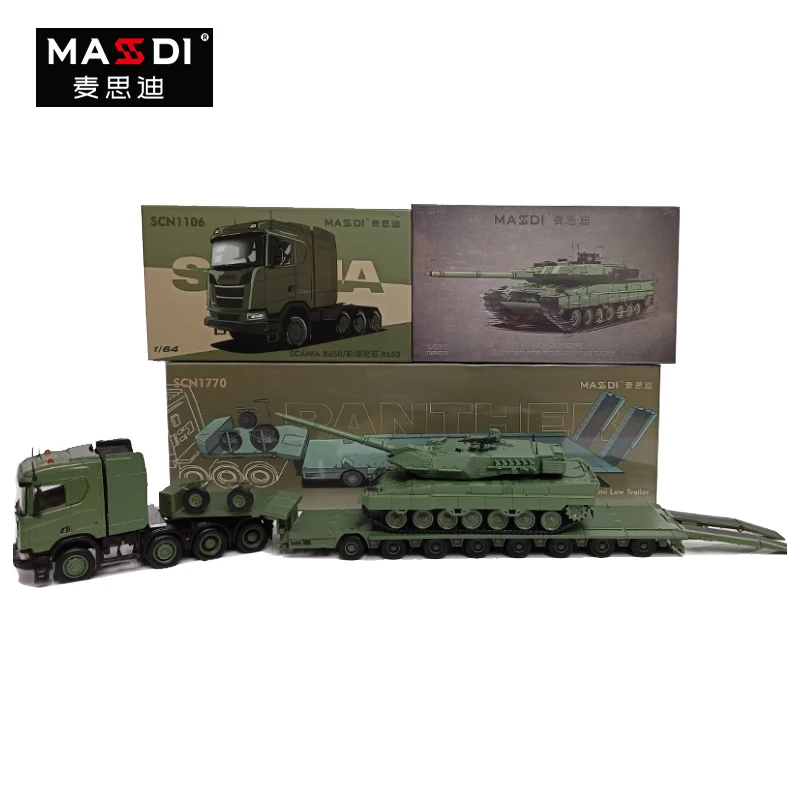 Scania Leopard 2A6 main battle tank die-cast alloy car model 1/64 in stock, boy gift toy, adult collectible display item.
Scania Leopard 2A6 main battle tank die-cast alloy car model 1/64 in stock, boy gift toy, adult collectible display item.