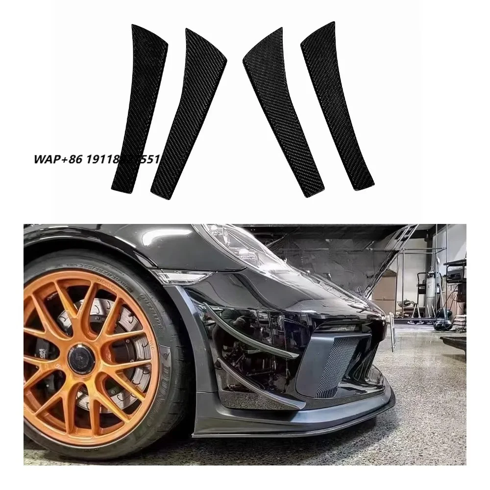 Real Dry Carbon Fiber Universal Front Bumper Canards Trims Body Kit for 991 Sport 991.2 GT2 GT3 RS
Real Dry Carbon Fiber Universal Front Bumper Canards Trims Body Kit for 991 Sport 991.2 GT2 GT3 RS