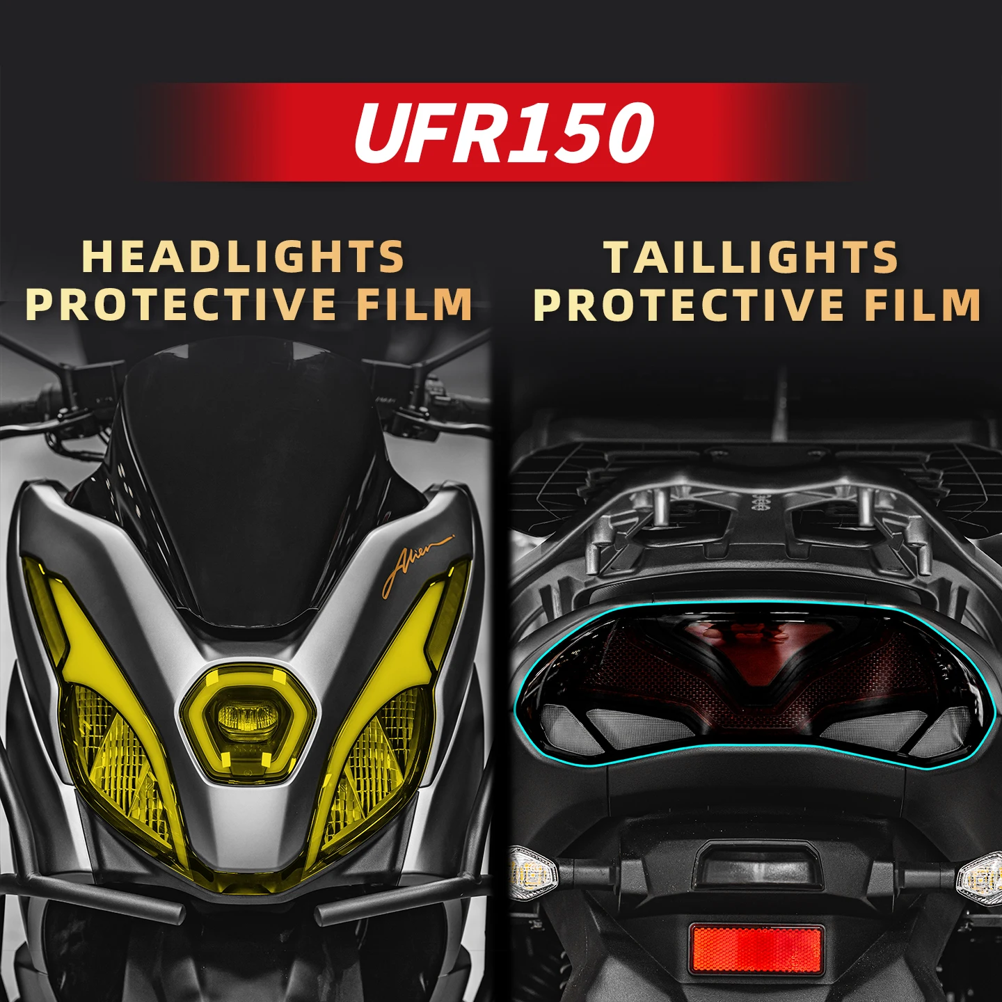 For HAOJUE UFR150 2025 Motorcycle Lamp Accessories Transparent Protective Film Bike Headlight And Taillight Refit Stickers Decal
For HAOJUE UFR150 2025 Motorcycle Lamp Accessories Transparent Protective Film Bike Headlight And Taillight Refit Stickers Decal