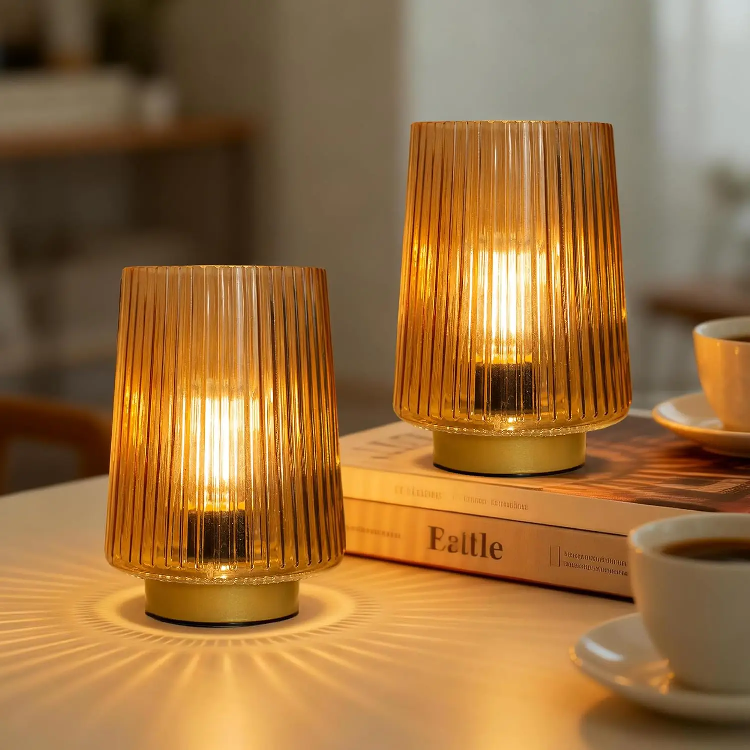 Battery Operated Lamp with Timer, Set of 2 Small Cozy Table Lamp Decorative Ambient Glass Lamp for Bedside & Home Decor, Aesthetic Cordless Battery Powered Accent Lamp for Living Room Shelf, Amber
Battery Operated Lamp with Timer, Set of 2 Small Cozy Table Lamp Decorative Ambient Glass Lamp for Bedside & Home Decor, Aesthetic Cordless Battery Powered Accent Lamp for Living Room Shelf, Amber
