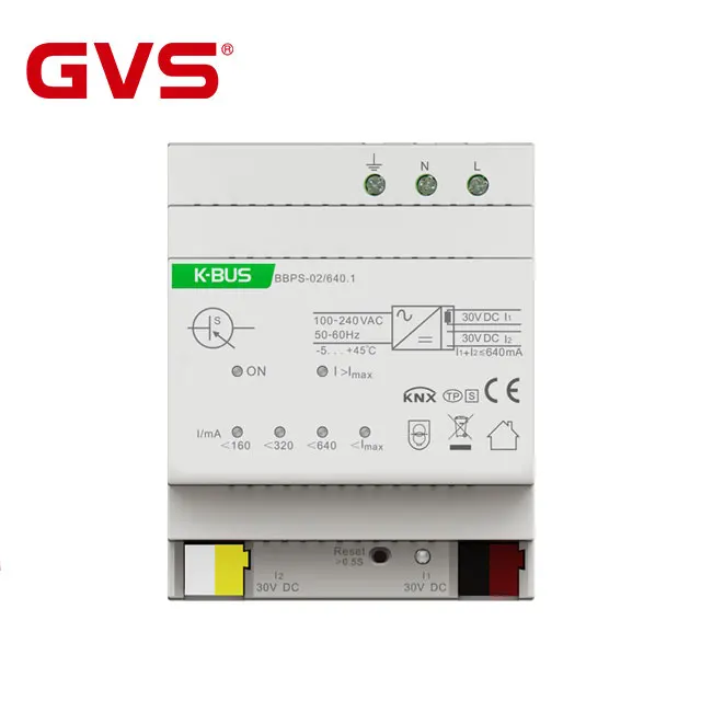 Китайский производитель GVS KNX EIB K Bus 640ma KNX Bus AC DC Блок питания для системы автоматизации умного дома
Китайский производитель GVS KNX EIB K Bus 640ma KNX Bus AC DC Блок питания для системы автоматизации умного дома