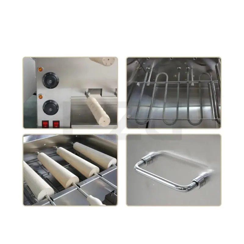 220V 110V Chimney Cake Oven Roll Grill Machine Stainless Steel Bread Roll Ice Cream Cone Kurtos Kalacs Waffle Maker
220V 110V Chimney Cake Oven Roll Grill Machine Stainless Steel Bread Roll Ice Cream Cone Kurtos Kalacs Waffle Maker