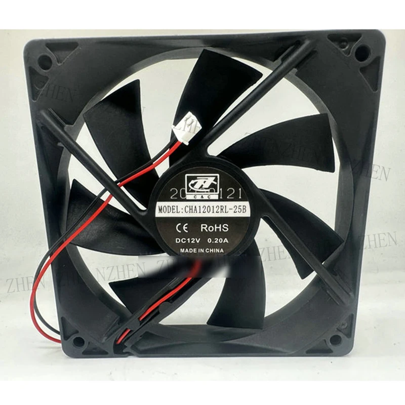 S New for C&C CHA12012RL-25B DC12V 0.20A 2-pin silent cooling fan#QW
S New for C&C CHA12012RL-25B DC12V 0.20A 2-pin silent cooling fan#QW