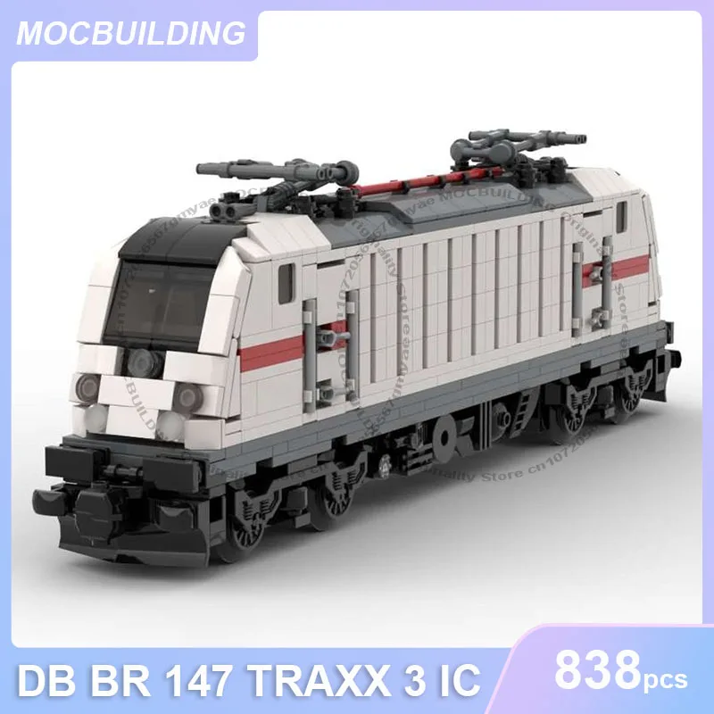 MOC Building Blocks White DB BR 147 TRAXX 3 IC Train Model DIY Assemble Bricks Transportation Creative Display Toys Gifts 838PCS
MOC Building Blocks White DB BR 147 TRAXX 3 IC Train Model DIY Assemble Bricks Transportation Creative Display Toys Gifts 838PCS