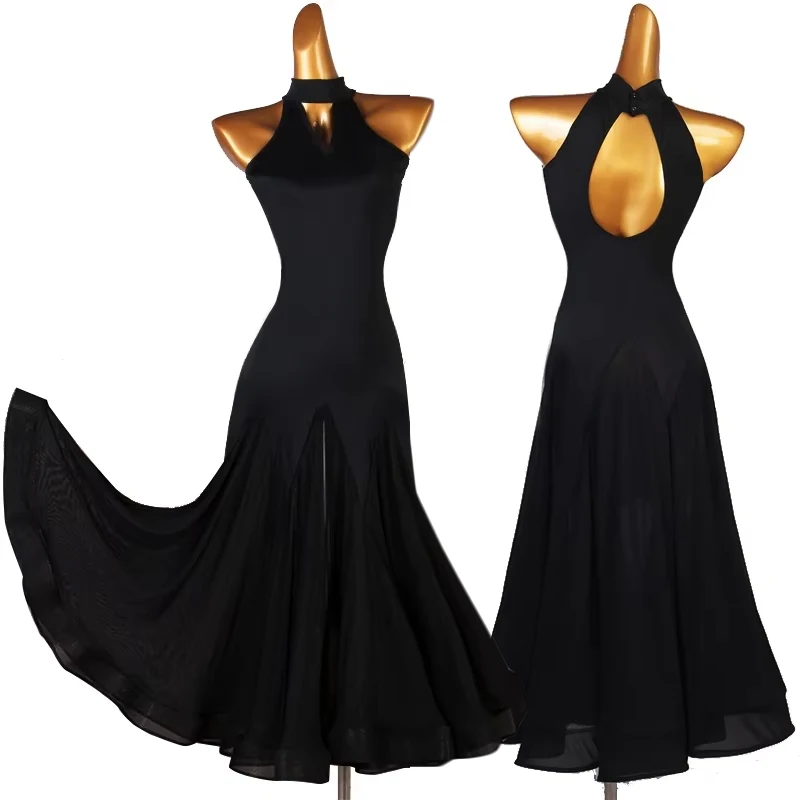 Black Ballroom Dress Standard Dance Performance Costume Women Sleeveless Long Dress Ball Gown For Ballroom Dancing Yellow 3446
Black Ballroom Dress Standard Dance Performance Costume Women Sleeveless Long Dress Ball Gown For Ballroom Dancing Yellow 3446