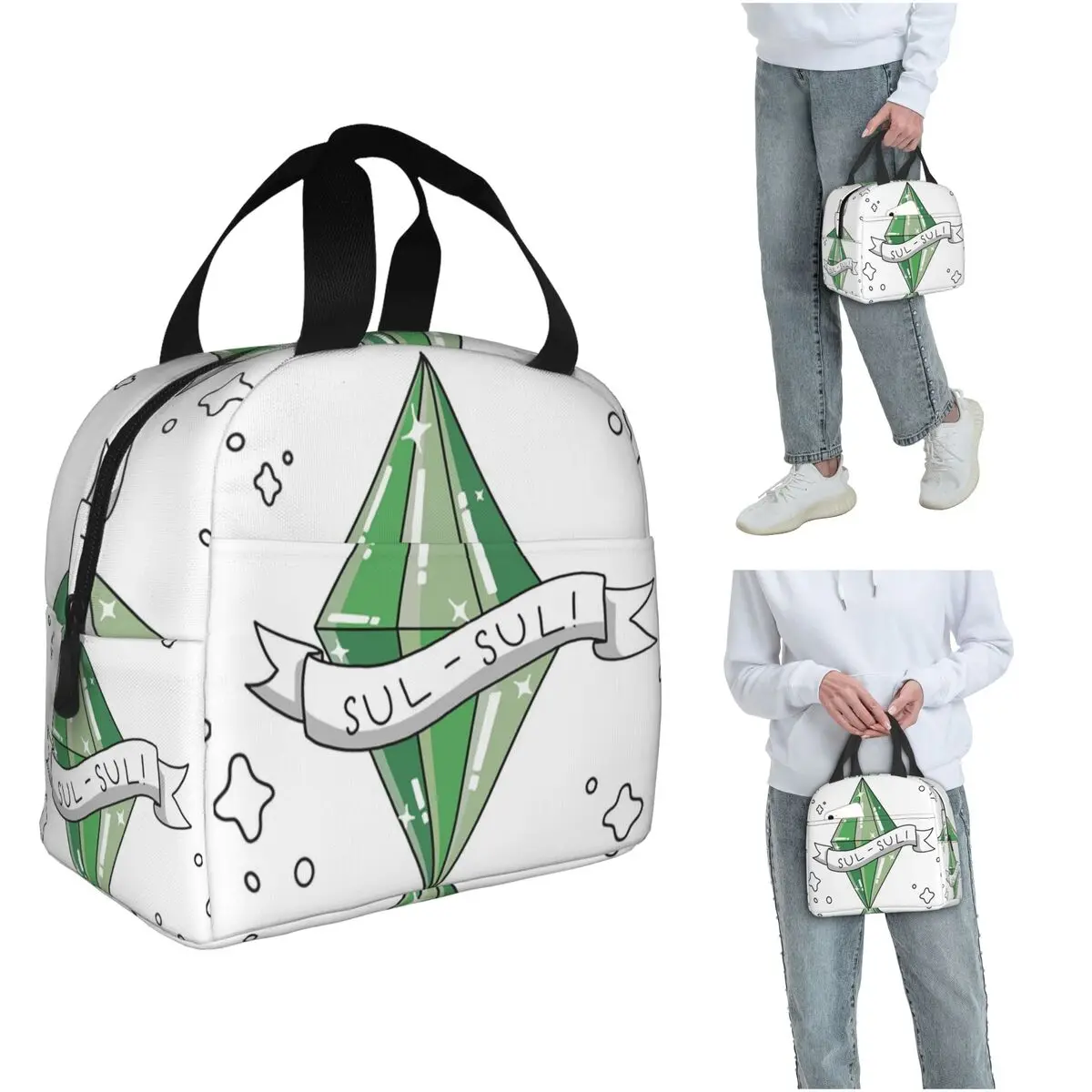 Sims 3 By Eva Kiseleva Insulated Lunch Bag for Women Kids Leakproof Food Boxes Thermal Lunch Box Tote
Sims 3 By Eva Kiseleva Insulated Lunch Bag for Women Kids Leakproof Food Boxes Thermal Lunch Box Tote