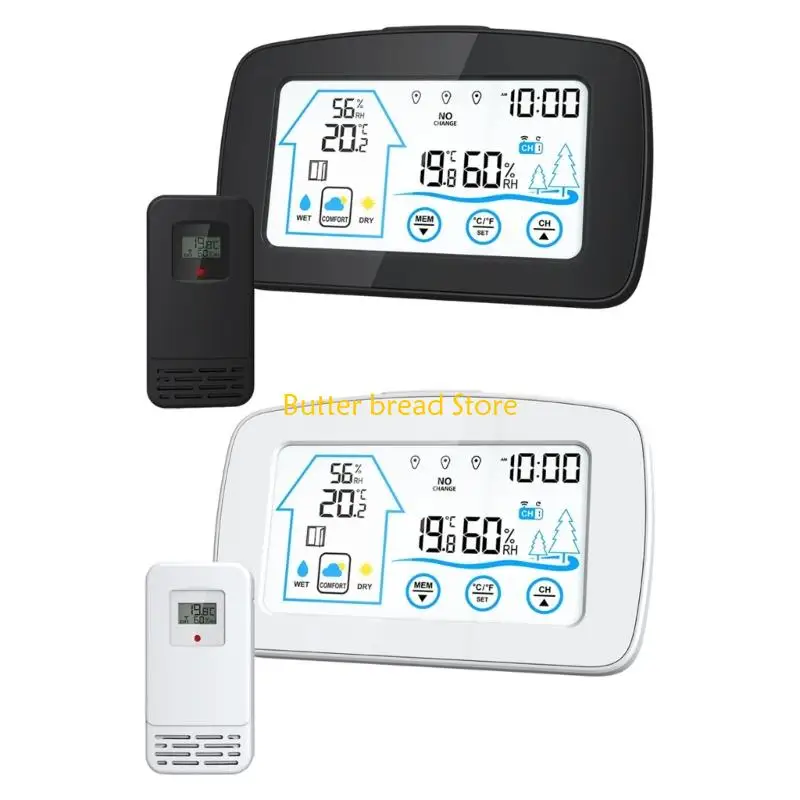 W89C Wireless Thermometers Hygrometer Indoor Outdoor Large Screen Comfort Level Display
W89C Wireless Thermometers Hygrometer Indoor Outdoor Large Screen Comfort Level Display