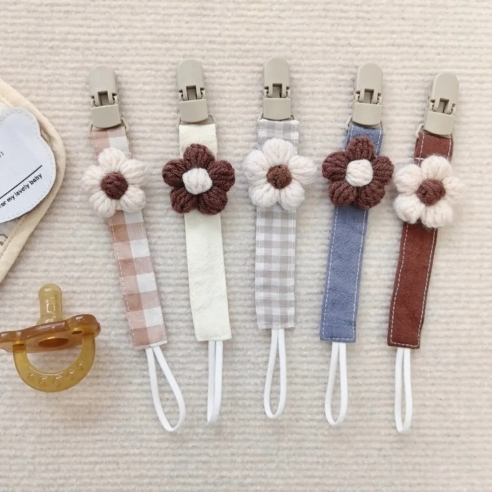 Charm Cute Flower Dummy Nipple Holder Plastic Anti-drop Baby Pacifier Chain Colorful Plaid Embroidery Pacifier Clips Newborn
Charm Cute Flower Dummy Nipple Holder Plastic Anti-drop Baby Pacifier Chain Colorful Plaid Embroidery Pacifier Clips Newborn