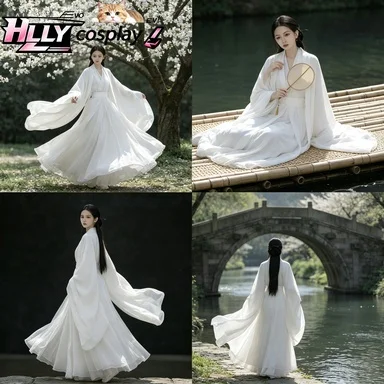 2026 New Wei-Jin Style White loose fit Hanfu Ancient Chinese Dance Performance Cosplay Costume - Ethereal & Cool Summer Outfit
2026 New Wei-Jin Style White loose fit Hanfu Ancient Chinese Dance Performance Cosplay Costume - Ethereal & Cool Summer Outfit
