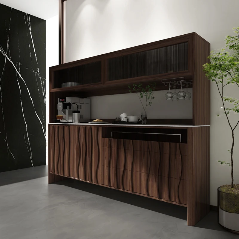 Home Solid Wood Dining Cabinet with Multi-functional Storage Against The Wall, Italian Minimalist High Cabinet with Doors
Home Solid Wood Dining Cabinet with Multi-functional Storage Against The Wall, Italian Minimalist High Cabinet with Doors