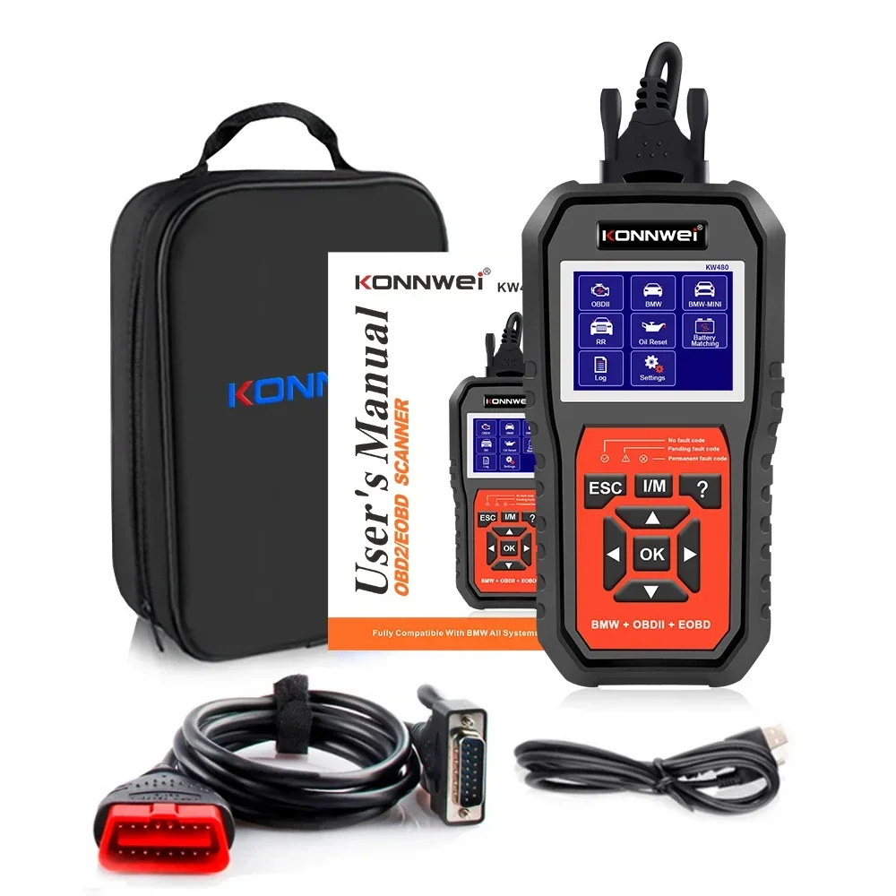 KONNWEI KW480 Obd2 Сканер для BMW Cars Obd 2 ABS Подушка безопасности SRS Сброс масла Полные системы Диагностический инструмент Батарея соответствует E38 E46
KONNWEI KW480 Obd2 Сканер для BMW Cars Obd 2 ABS Подушка безопасности SRS Сброс масла Полные системы Диагностический инструмент Батарея соответствует E38 E46