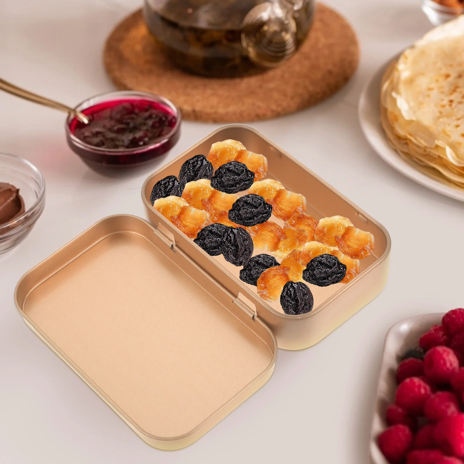 6Pcs Compact Tinplate Can Lightweight Portable Ideal for Wedding Candy Tins Gift Packing Case Storage Tin Box with Lid
6Pcs Compact Tinplate Can Lightweight Portable Ideal for Wedding Candy Tins Gift Packing Case Storage Tin Box with Lid