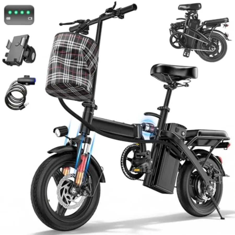 Electric Bike for Adults Teens Commuter City Folding ebike with 560W Motor and 48V Battery 24MPH 3-Level Pedals Assist Dual Dis
Electric Bike for Adults Teens Commuter City Folding ebike with 560W Motor and 48V Battery 24MPH 3-Level Pedals Assist Dual Dis