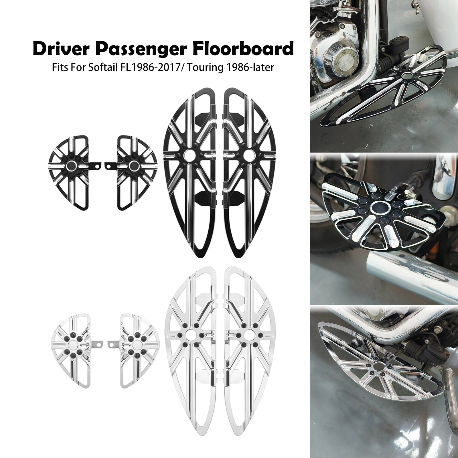 Motorcycle Flooroard Driver Passenger Footpegs For Harley Touring Electra Street Glide Dyna Softail Breakout Front Rear Footrest
Motorcycle Flooroard Driver Passenger Footpegs For Harley Touring Electra Street Glide Dyna Softail Breakout Front Rear Footrest