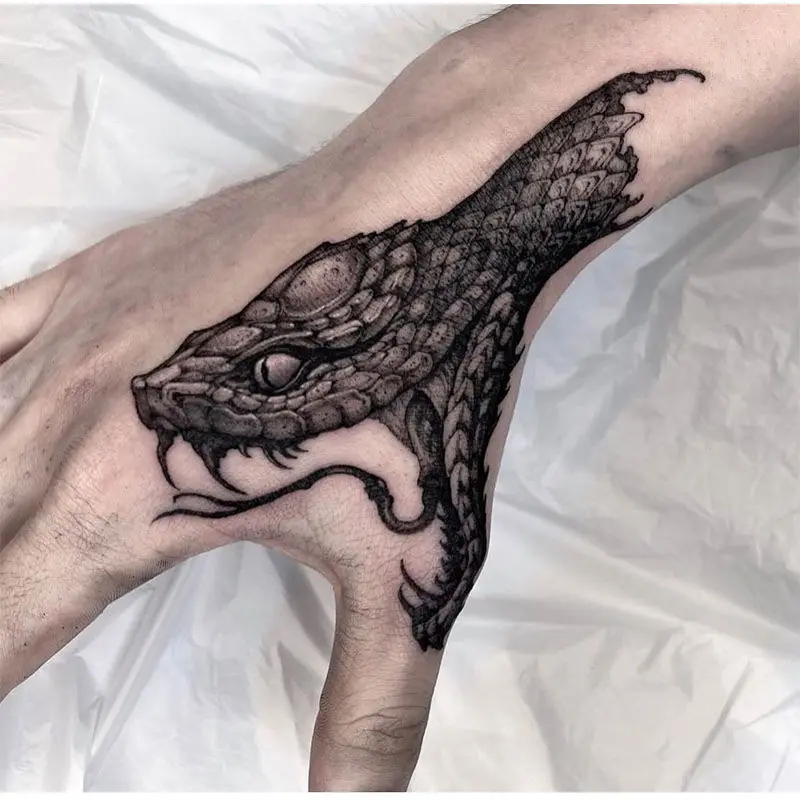 Snakehead secluded dark style domineering arm waterproof wash simulation tattoo sticker temporary herbal sticker
Snakehead secluded dark style domineering arm waterproof wash simulation tattoo sticker temporary herbal sticker