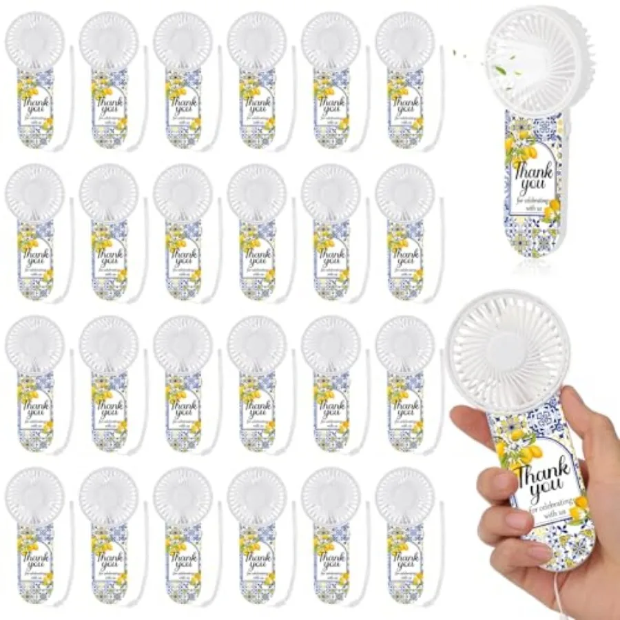 Pcs Lemon Portable Handheld Fans for Wedding Guests Bulk Mini Battery Powered Electric Fans Thank You Gifts for Celebrating Wed
Pcs Lemon Portable Handheld Fans for Wedding Guests Bulk Mini Battery Powered Electric Fans Thank You Gifts for Celebrating Wed