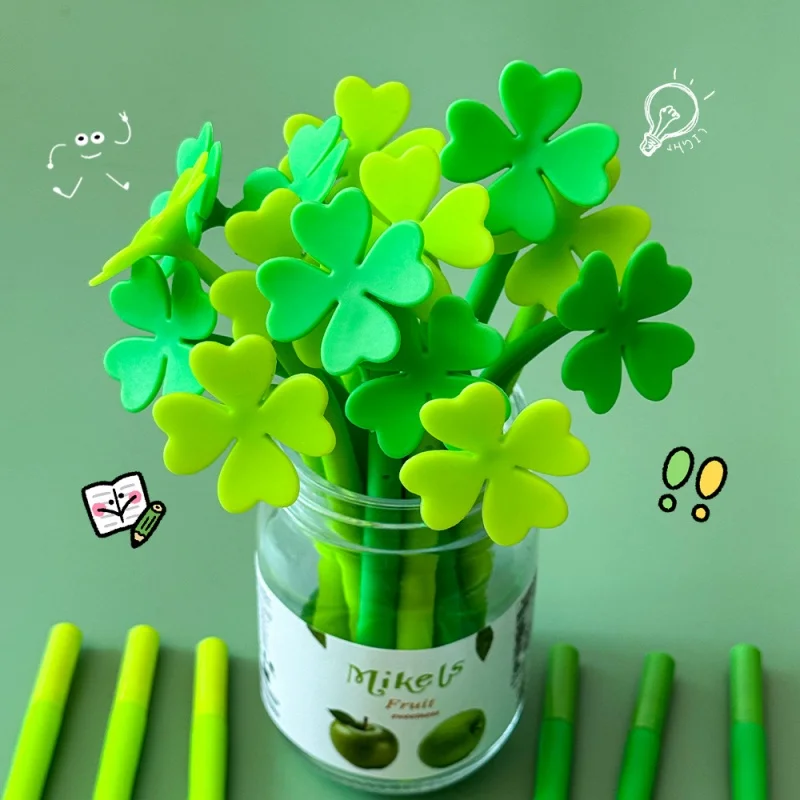 50pcs/lot Creative Four Leaf Clovers Gel Pen Cute 0.5mm Black Ink Gel Pens For Writing Office School Supply
50pcs/lot Creative Four Leaf Clovers Gel Pen Cute 0.5mm Black Ink Gel Pens For Writing Office School Supply