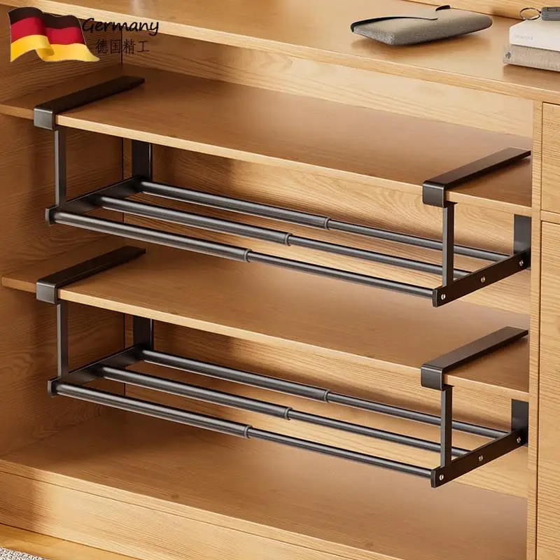 Expandable Multi-Layer Shoe Rack Cabinet Inner Storage Shelf No Drilling Required under Hanging Partition Organizer for Space...
Expandable Multi-Layer Shoe Rack Cabinet Inner Storage Shelf No Drilling Required under Hanging Partition Organizer for Space...