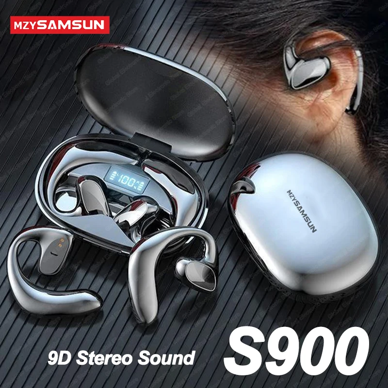 Bluetooth Headphones EarHooks S900 TWS Wireless Earphones 9D Stereo Sound Game Headset Waterproof Sports Earbuds With Mic
Bluetooth Headphones EarHooks S900 TWS Wireless Earphones 9D Stereo Sound Game Headset Waterproof Sports Earbuds With Mic