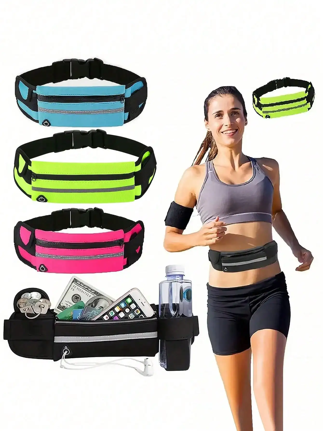 Nylon Waist Bag, Zipper Sports Belt, High Elastic Waist Pack, Solid Color, Multifunctional Fitness Gear, Water-Resistant With Phone Pocket, Suitable For Men And Women, Cycling, Hiking, Outdoor Activities, Sports Bag, Fitness, Workout, Travel Bag, Vacation
Nylon Waist Bag, Zipper Sports Belt, High Elastic Waist Pack, Solid Color, Multifunctional Fitness Gear, Water-Resistant With Phone Pocket, Suitable For Men And Women, Cycling, Hiking, Outdoor Activities, Sports Bag, Fitness, Workout, Travel Bag, Vacation