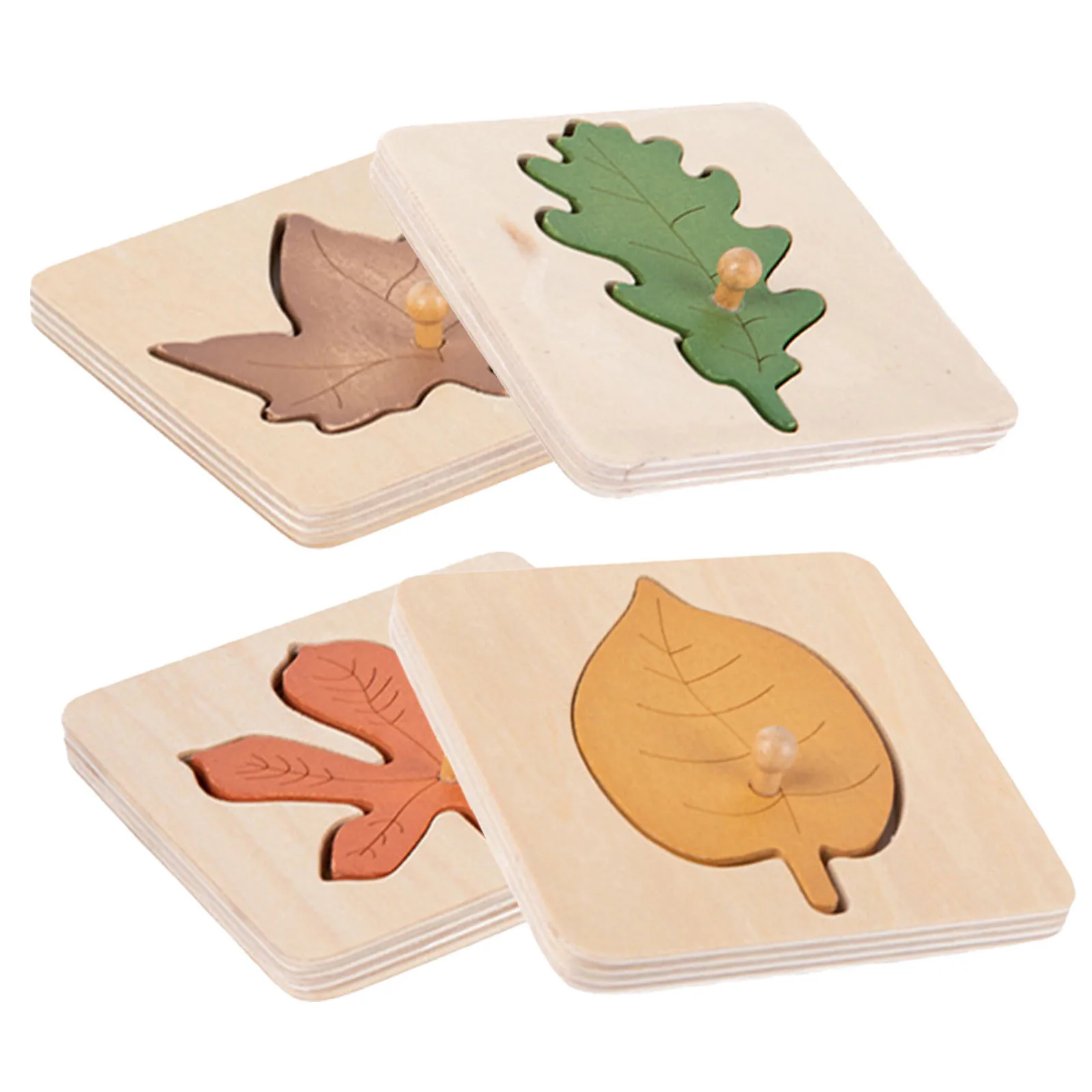 4pcs Leaves Kids Gift Wooden Educational For Kids Early Learning Shape Color Matching Preschool Puzzle Plaything
4pcs Leaves Kids Gift Wooden Educational For Kids Early Learning Shape Color Matching Preschool Puzzle Plaything