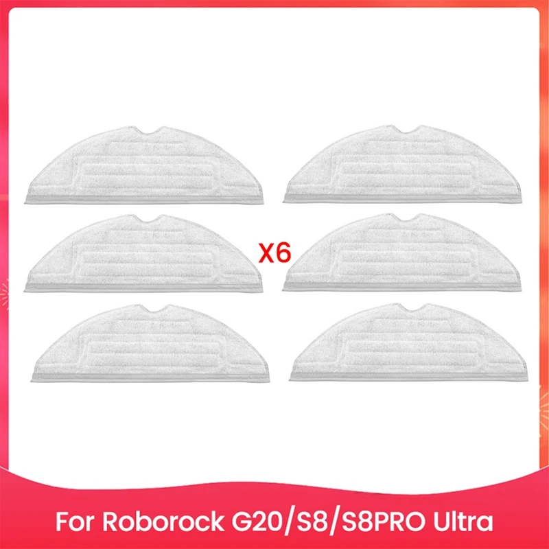 6PCS Microfiber Mop Pads Kit For Roborock G20/S8/S8PRO Ultra Washable Reusable Soft Microfiber Vacmop Refills
6PCS Microfiber Mop Pads Kit For Roborock G20/S8/S8PRO Ultra Washable Reusable Soft Microfiber Vacmop Refills