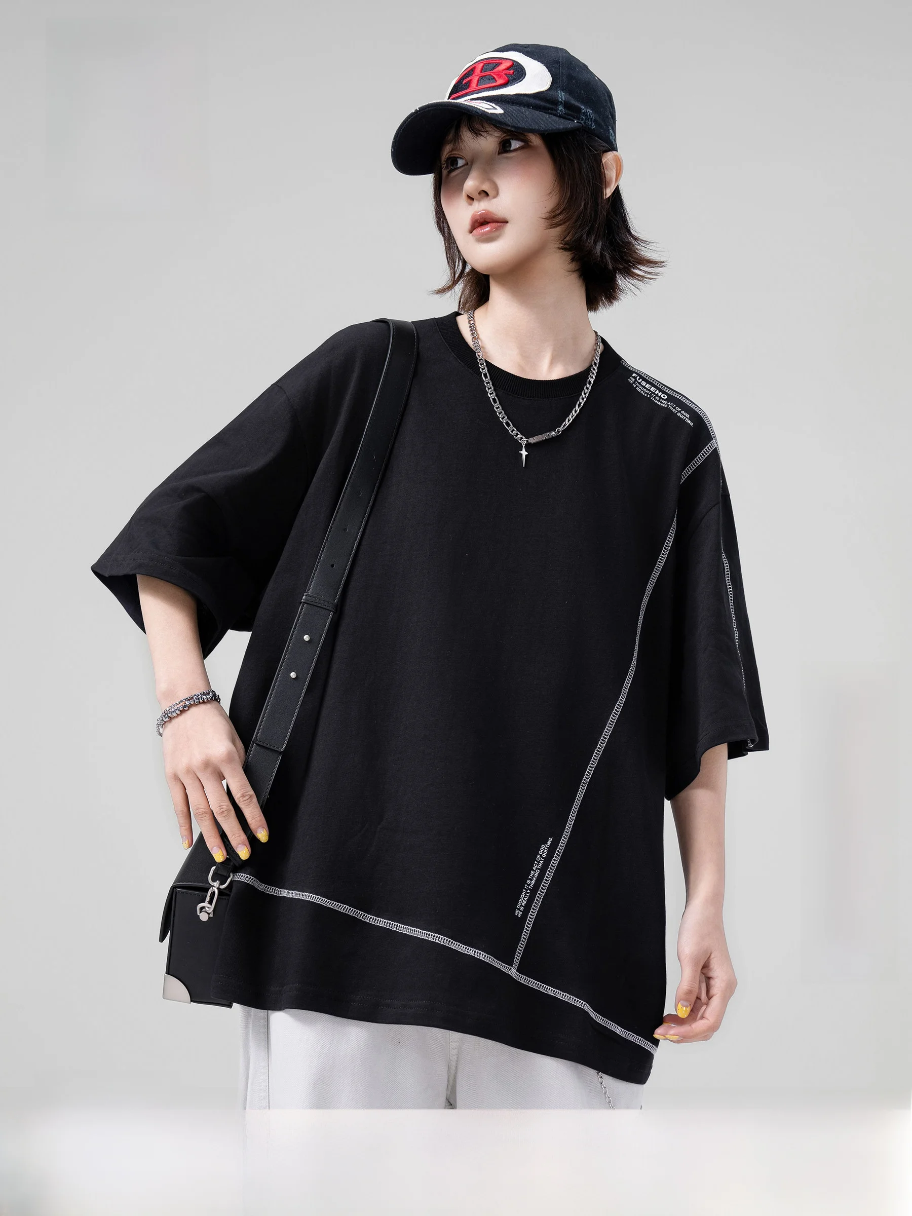 AOGZ Hasselblad Line Color Block Short Sleeve T-Shirt Loose Fit Unisex Summer New Style Breathable Cotton Casual Top
AOGZ Hasselblad Line Color Block Short Sleeve T-Shirt Loose Fit Unisex Summer New Style Breathable Cotton Casual Top