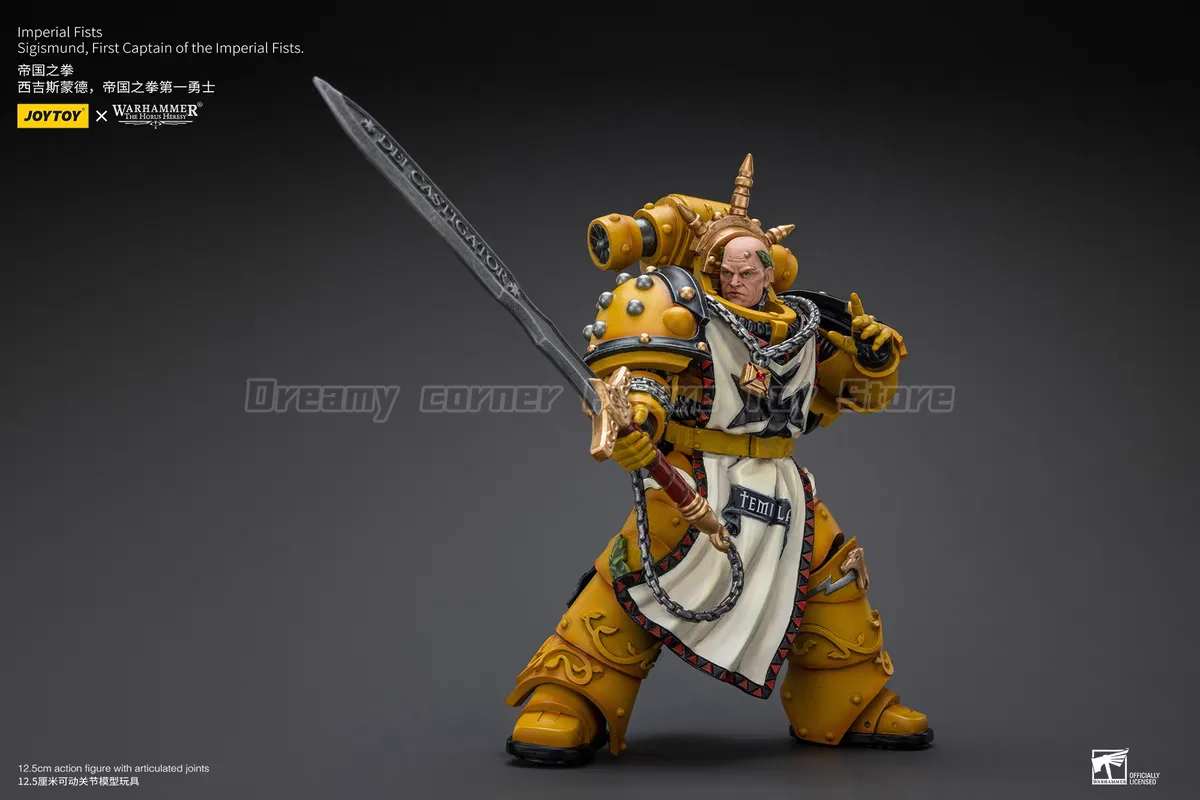 【In stock】JOYTOY Warhammer 40K Imperial Fists Sigismund, First Captain of The Lmperial Fists 1/18 Action Figures Model
【In stock】JOYTOY Warhammer 40K Imperial Fists Sigismund, First Captain of The Lmperial Fists 1/18 Action Figures Model