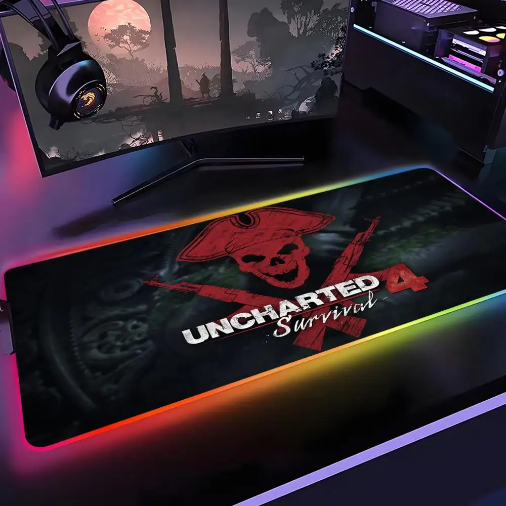 Uncharted 4 A thief’s end Mouse Pad Gamer Rgb Desk Mat Back Light Led Setup Gaming Accessories Deskmat Big Mousepad Backlight
Uncharted 4 A thief’s end Mouse Pad Gamer Rgb Desk Mat Back Light Led Setup Gaming Accessories Deskmat Big Mousepad Backlight