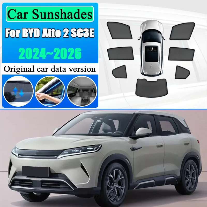 For BYD Atto 2 DMI 2024-2026 Yuan Up Atto 2 S1 Pro Car Mesh Shade Window Sunshade Sunscreen Privacy Curtains Visors Accessories
For BYD Atto 2 DMI 2024-2026 Yuan Up Atto 2 S1 Pro Car Mesh Shade Window Sunshade Sunscreen Privacy Curtains Visors Accessories