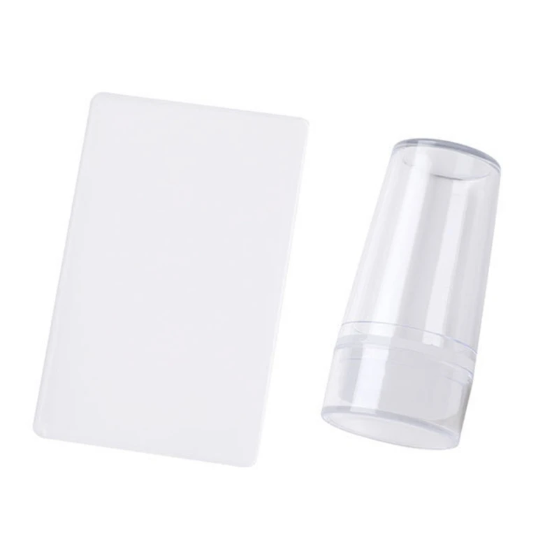 Q1QD Transparent Stamper with Scraper Silicone Stamp for French Nails Manicuring Kits Art Stamping Tool
Q1QD Transparent Stamper with Scraper Silicone Stamp for French Nails Manicuring Kits Art Stamping Tool