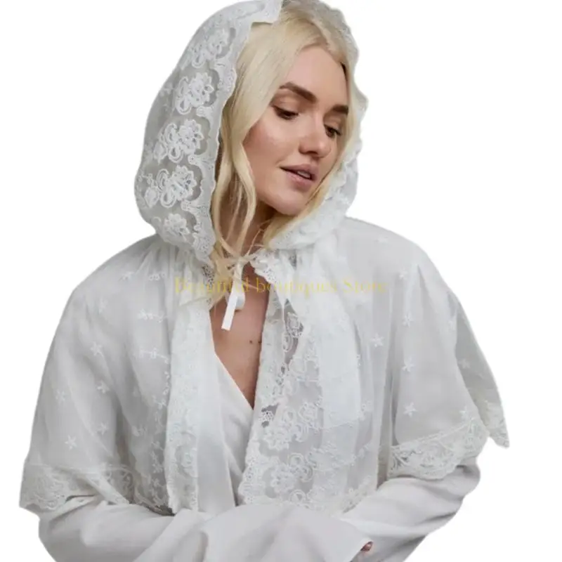 U4LF Lace Wrap Scarf for Church Prayer Attendance Mass Headscarf Mantilla Turban Veils Headcover for Religious Event Gathering
U4LF Lace Wrap Scarf for Church Prayer Attendance Mass Headscarf Mantilla Turban Veils Headcover for Religious Event Gathering