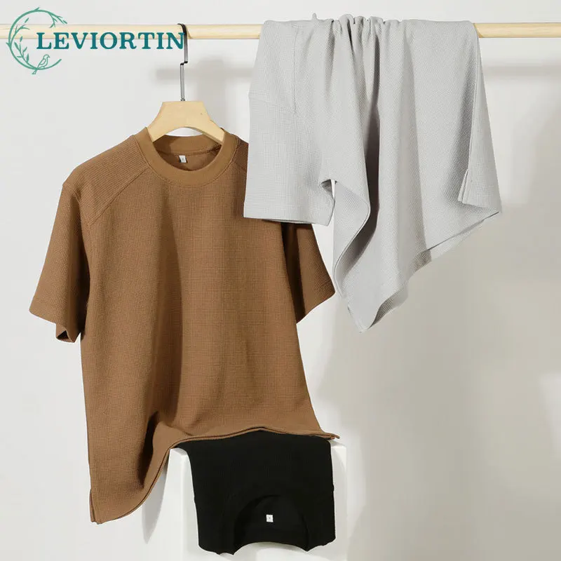 Men's Waffle Short Sleeved T-shirt Hip Hop Summer Raglan Sleeve Split Bottom Solid Round Neck T Shirts Streetwear Unisex
Men's Waffle Short Sleeved T-shirt Hip Hop Summer Raglan Sleeve Split Bottom Solid Round Neck T Shirts Streetwear Unisex