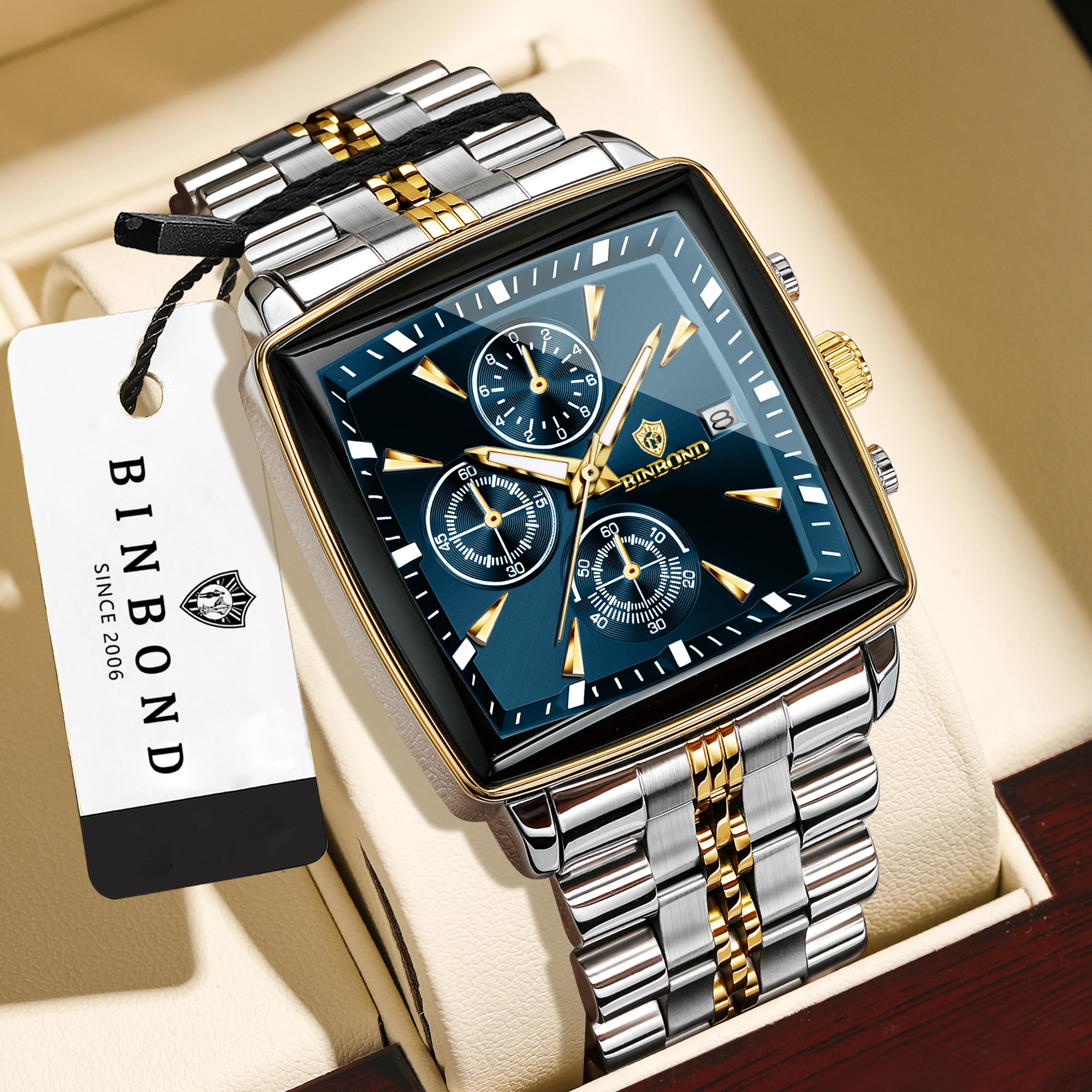 BINBOND Orginal Luxury Quartz Watches For Men Auto Date Chronograph Luminous Waterproof Men's Watch Casual Reloj Free Ship
BINBOND Orginal Luxury Quartz Watches For Men Auto Date Chronograph Luminous Waterproof Men's Watch Casual Reloj Free Ship