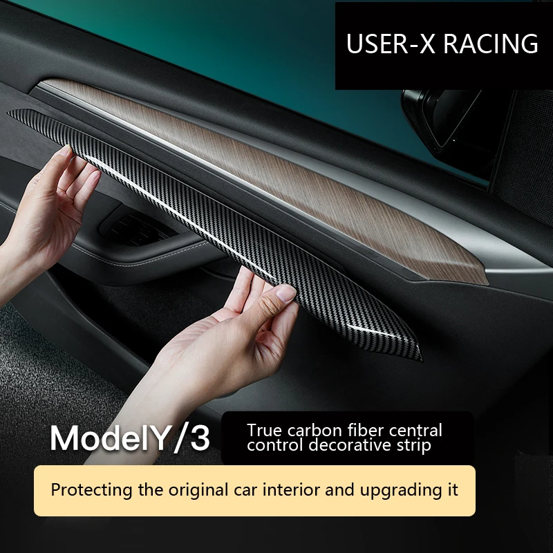 USER-X real carbon fiber central control decorative strip Front door inner dashboard trim strip For Tesla Model 3 Y
USER-X real carbon fiber central control decorative strip Front door inner dashboard trim strip For Tesla Model 3 Y
