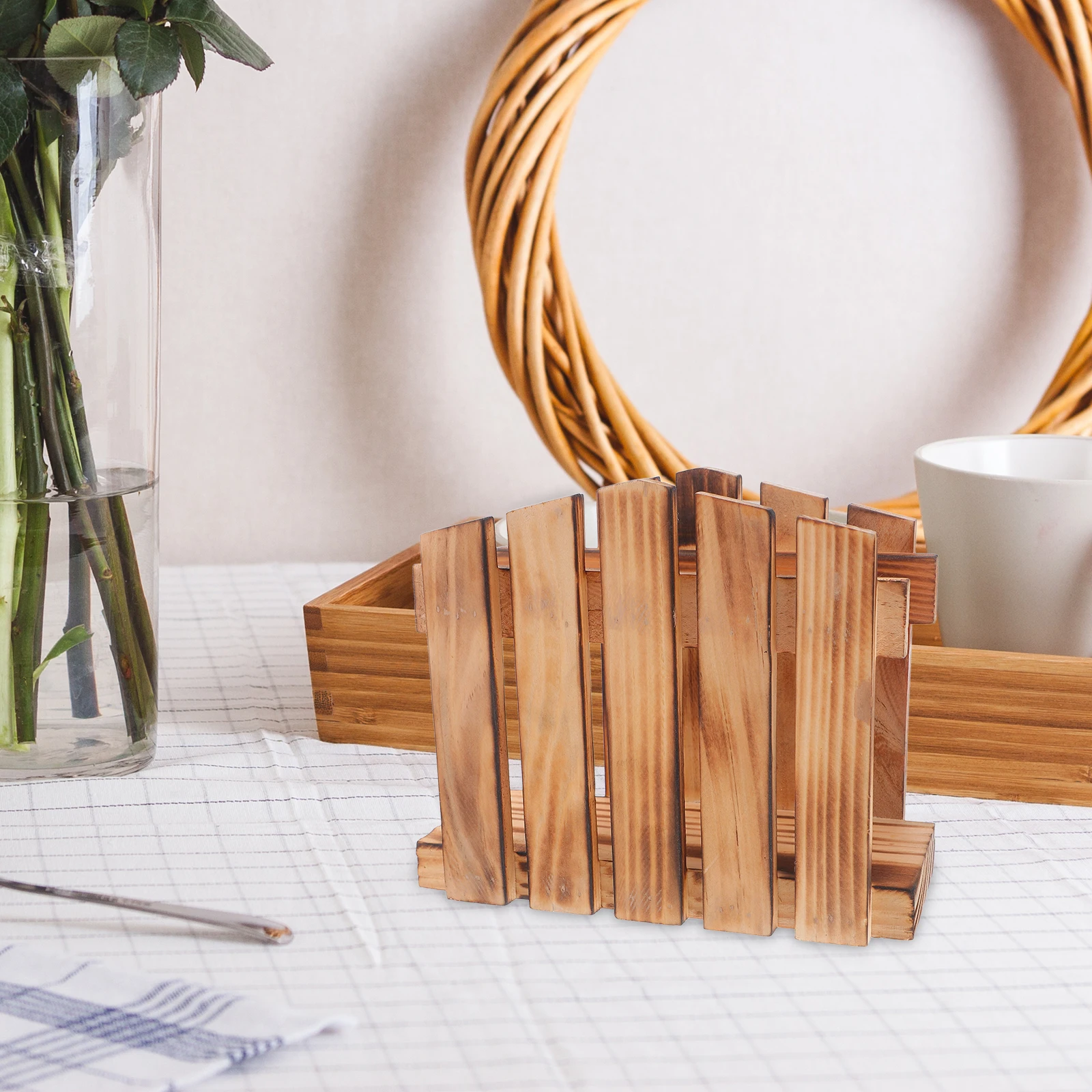 Wooden Napkin Stand Kitchen Holder Dining Table Accessories Farmhouse Decor Decorate
Wooden Napkin Stand Kitchen Holder Dining Table Accessories Farmhouse Decor Decorate