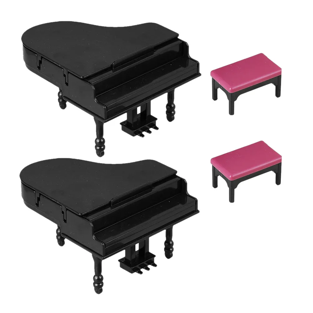 2Set Miniature Grand Piano Set Elegant Detailed Dollhouse Piano with Matching Stool Tiny Musical Decor for Home Office Desk
2Set Miniature Grand Piano Set Elegant Detailed Dollhouse Piano with Matching Stool Tiny Musical Decor for Home Office Desk