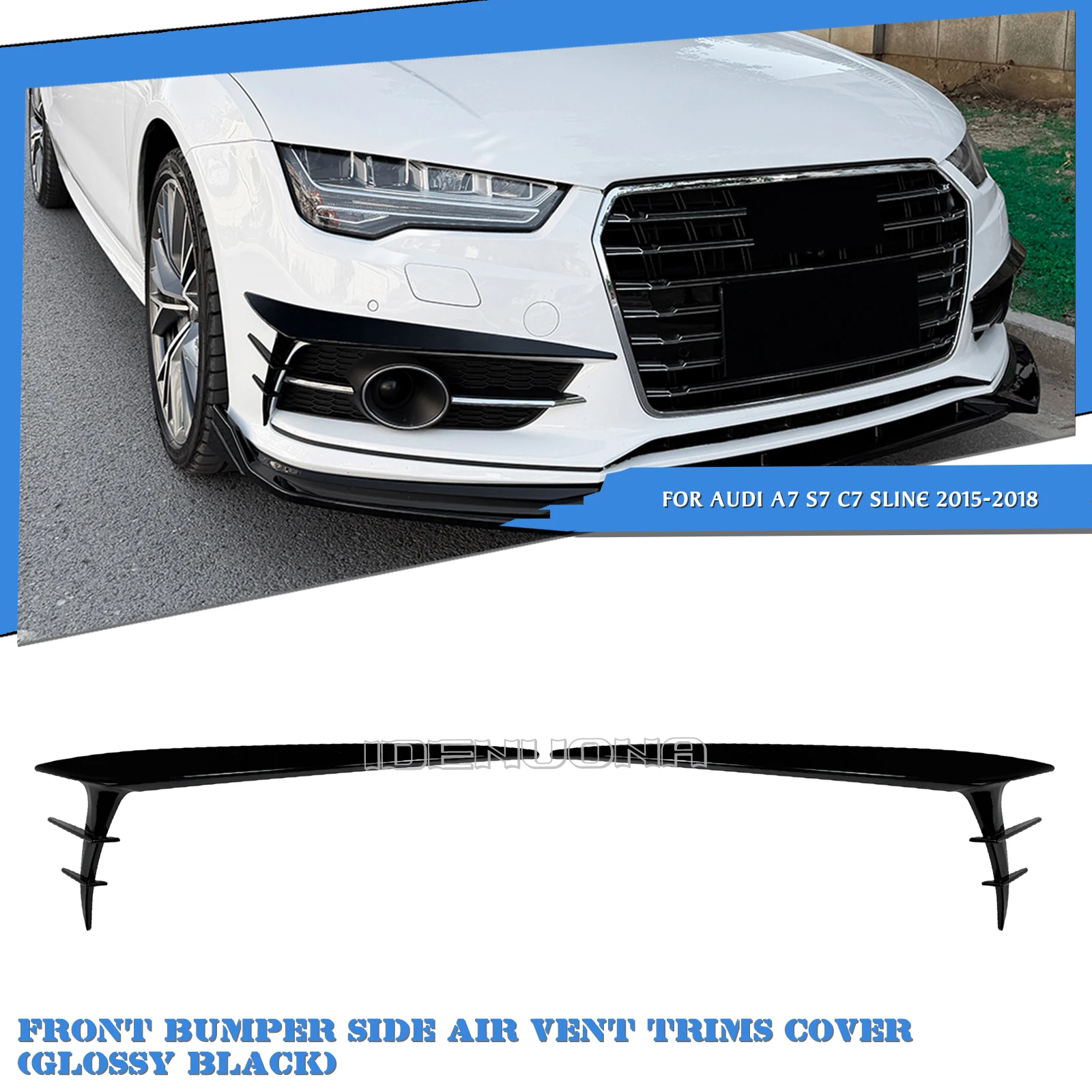 2pcs Car Front Bumper Side Canard Trim Frame Cover Spoiler Splitter For Audi A7 S7 C7 Sline 2015 2016 2017 2018
2pcs Car Front Bumper Side Canard Trim Frame Cover Spoiler Splitter For Audi A7 S7 C7 Sline 2015 2016 2017 2018