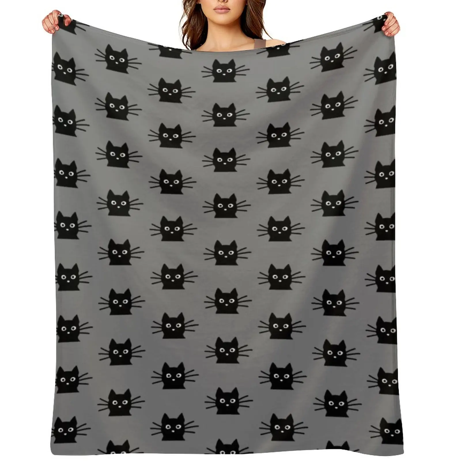 Black Cat Face Throw Blanket Sofa Quilt Decorative Throw Warm Furrys Blankets
Black Cat Face Throw Blanket Sofa Quilt Decorative Throw Warm Furrys Blankets